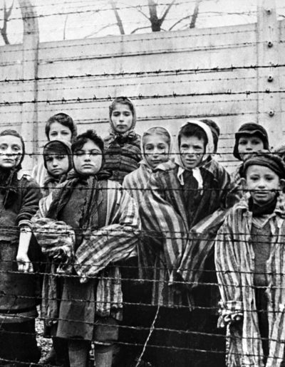 Children in Auschwitz concentration camp